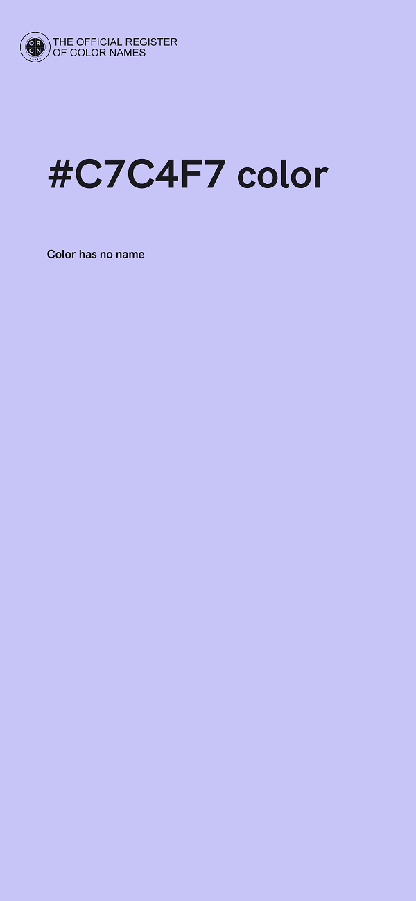 #C7C4F7 color image