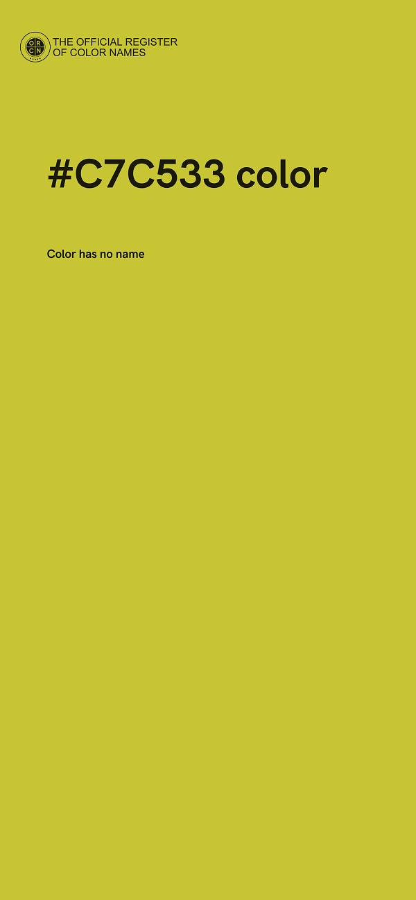 #C7C533 color image