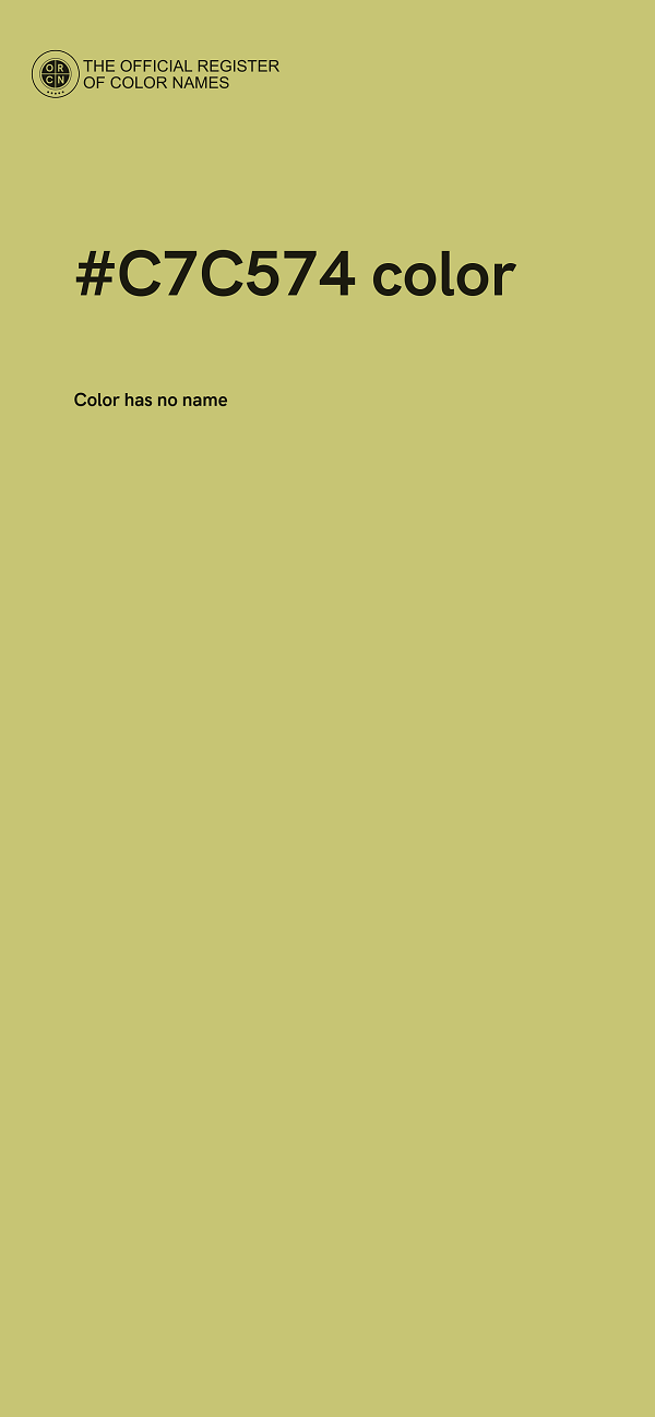 #C7C574 color image