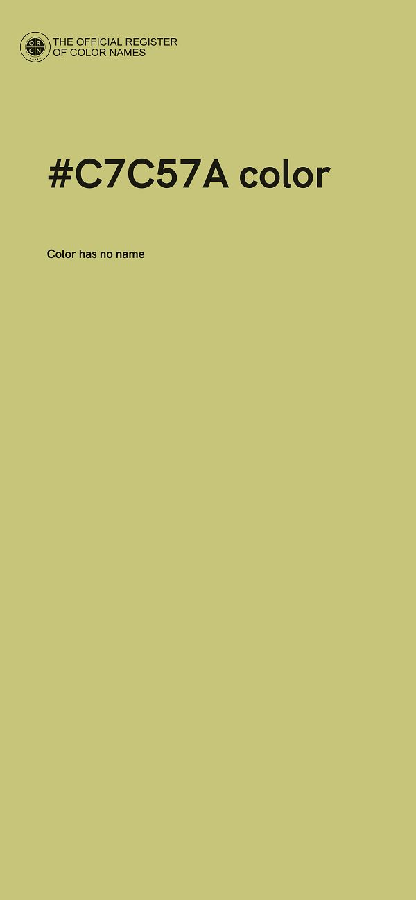 #C7C57A color image