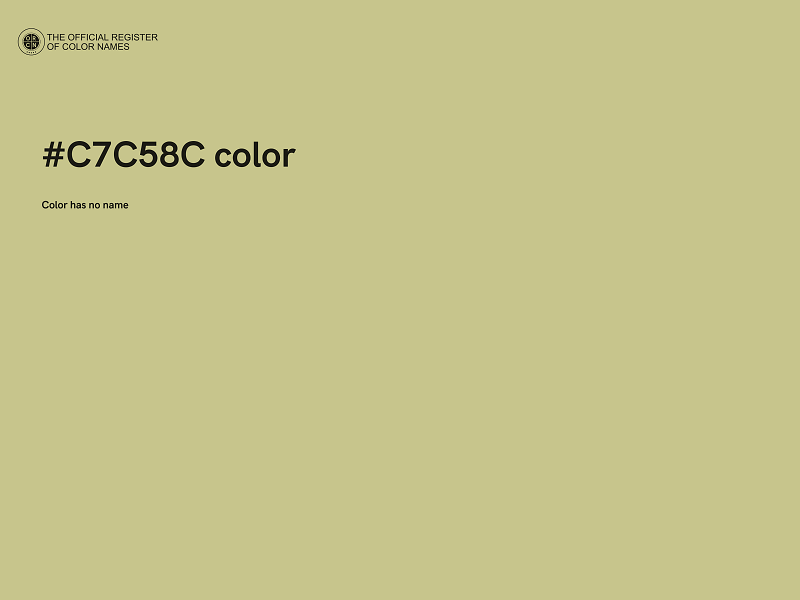 #C7C58C color image