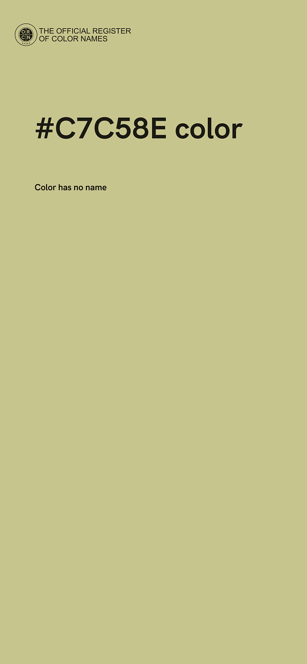 #C7C58E color image