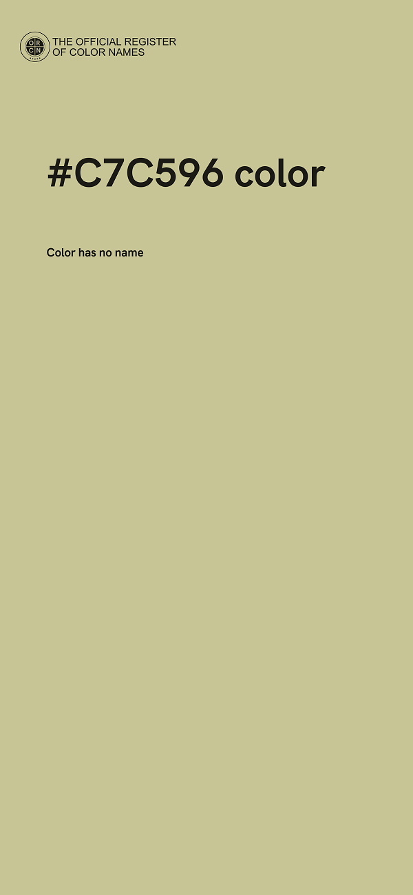 #C7C596 color image