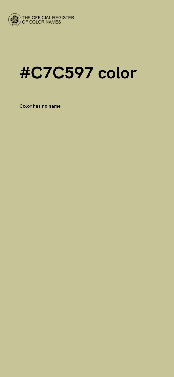 #C7C597 color image