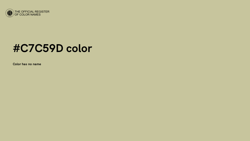 #C7C59D color image
