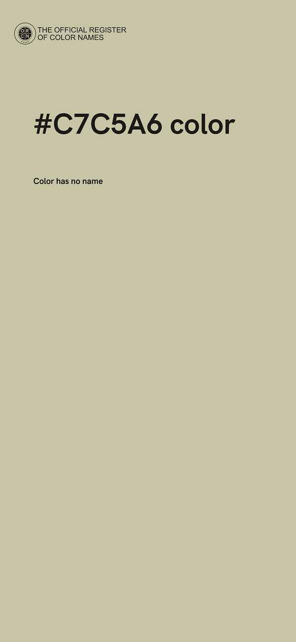 #C7C5A6 color image