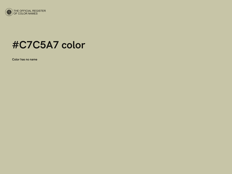 #C7C5A7 color image