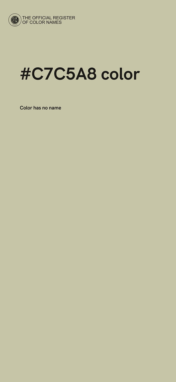 #C7C5A8 color image