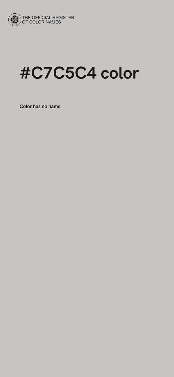 #C7C5C4 color image