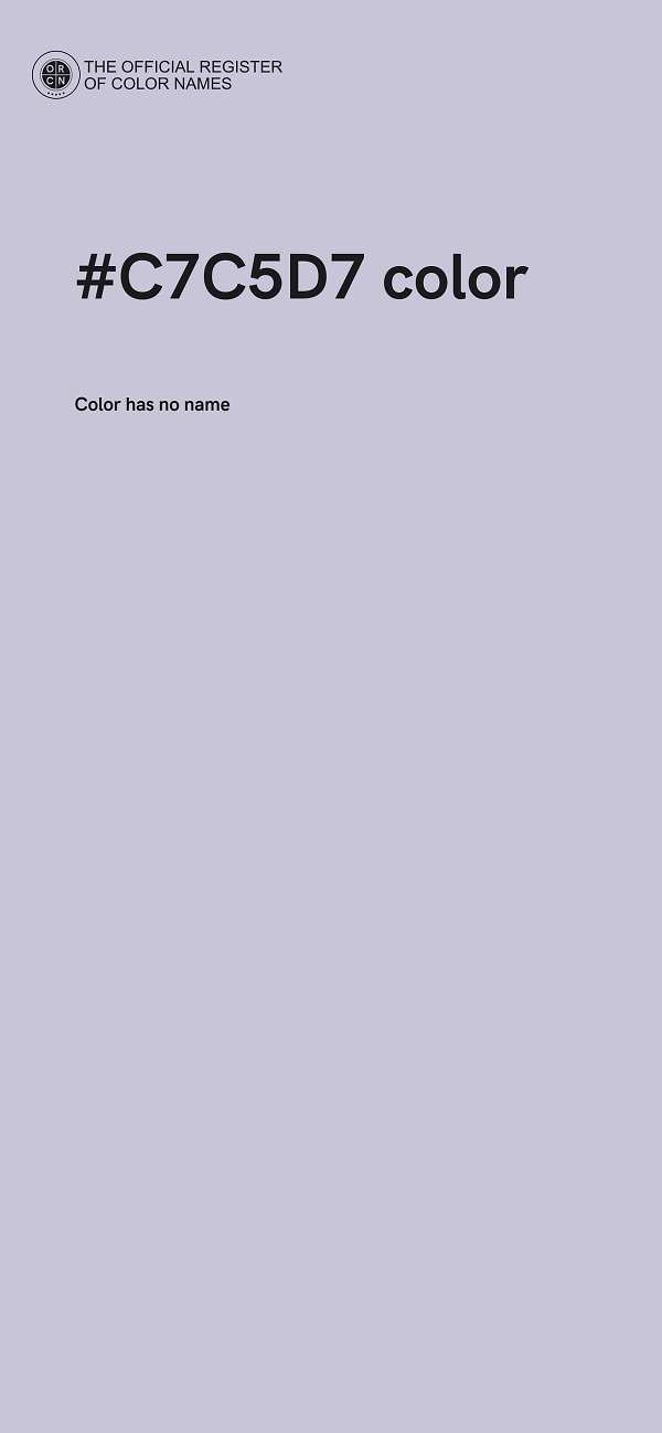 #C7C5D7 color image