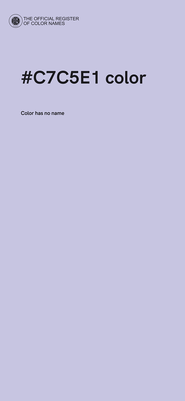 #C7C5E1 color image