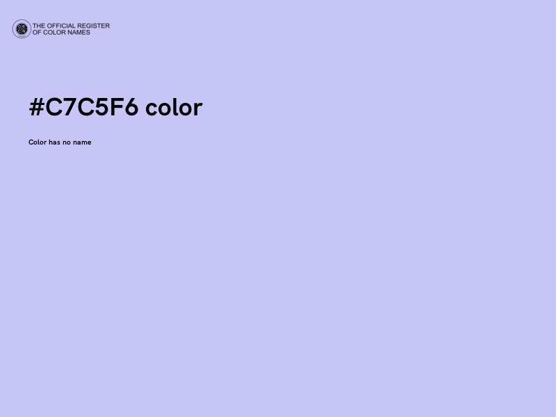 #C7C5F6 color image