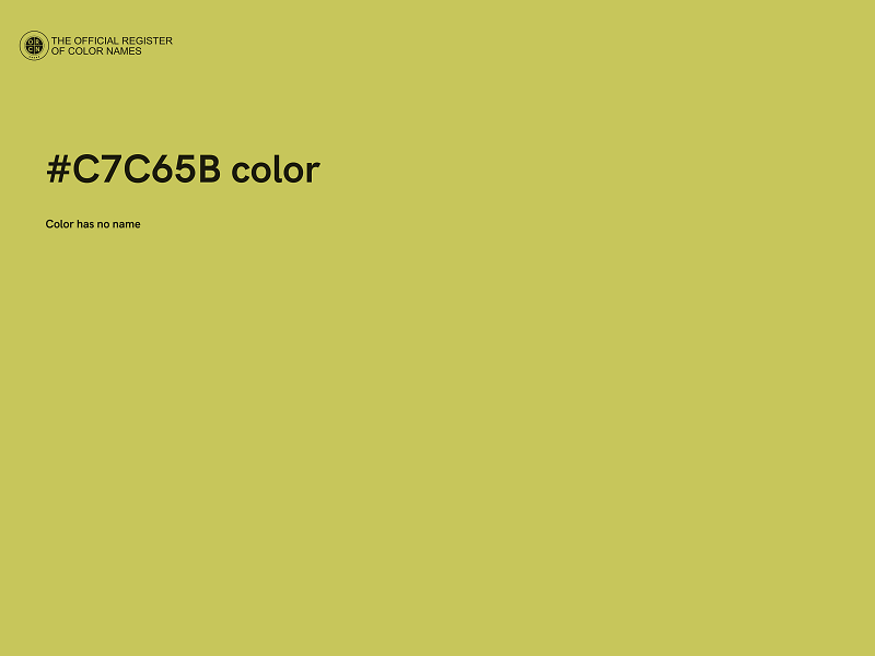 #C7C65B color image