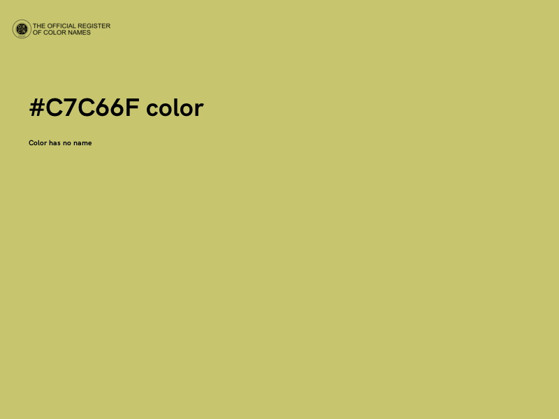 #C7C66F color image