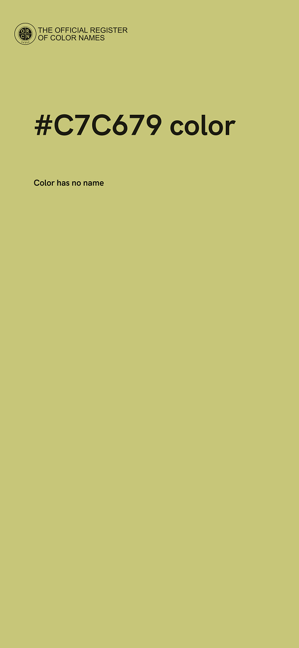 #C7C679 color image