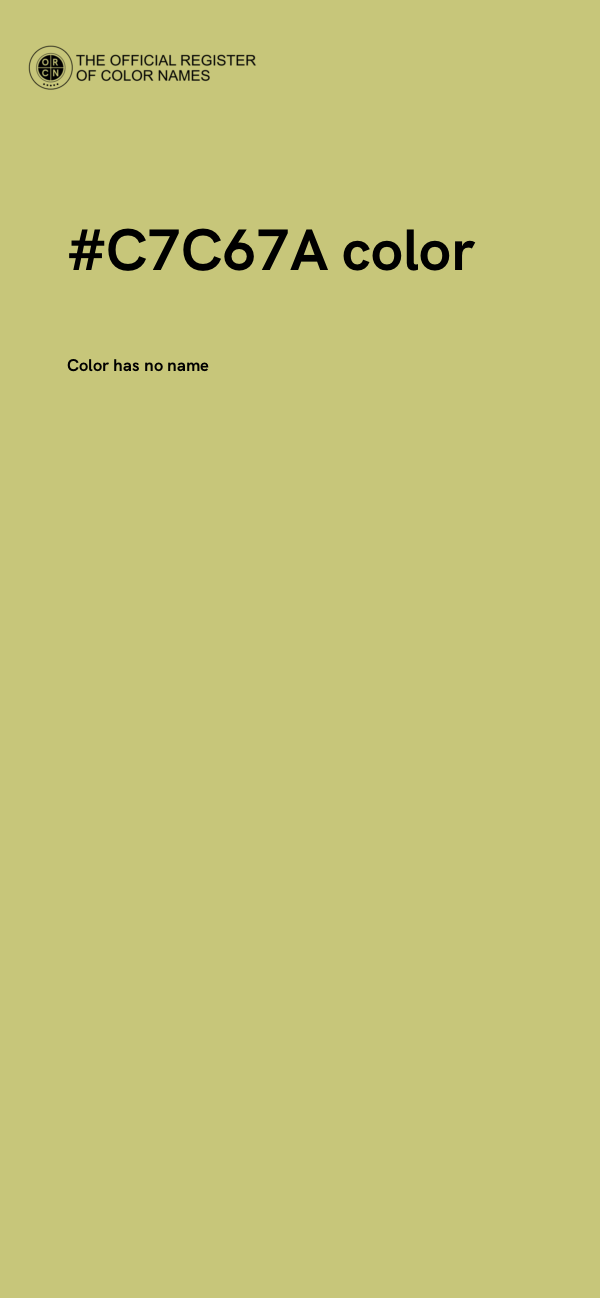 #C7C67A color image