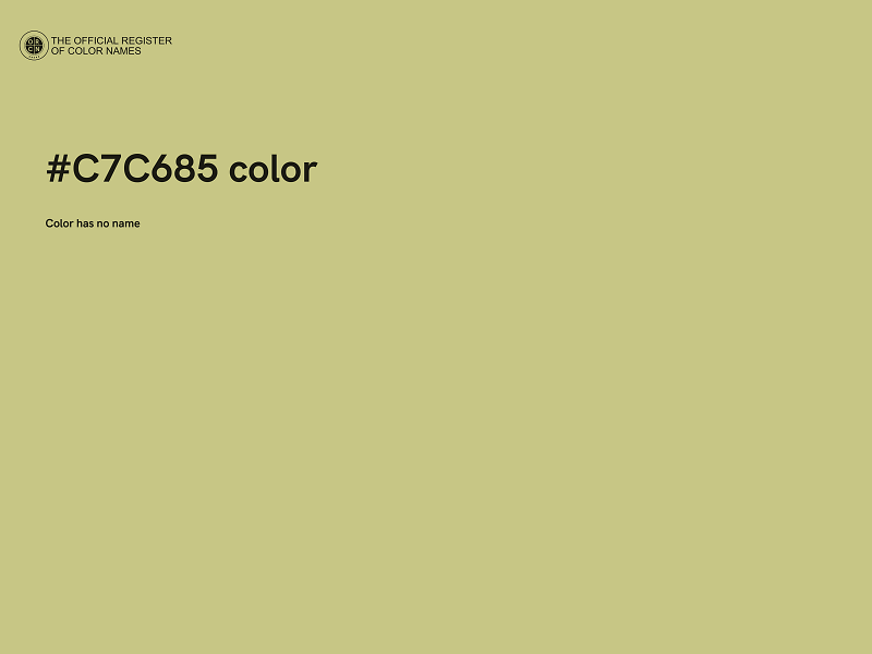 #C7C685 color image