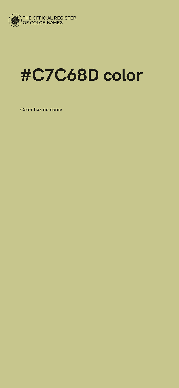 #C7C68D color image