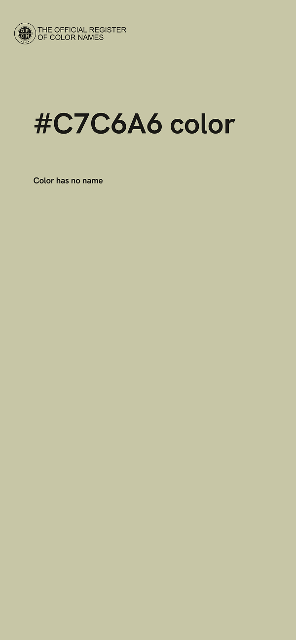 #C7C6A6 color image