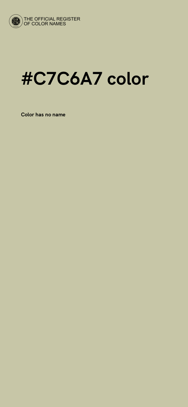 #C7C6A7 color image
