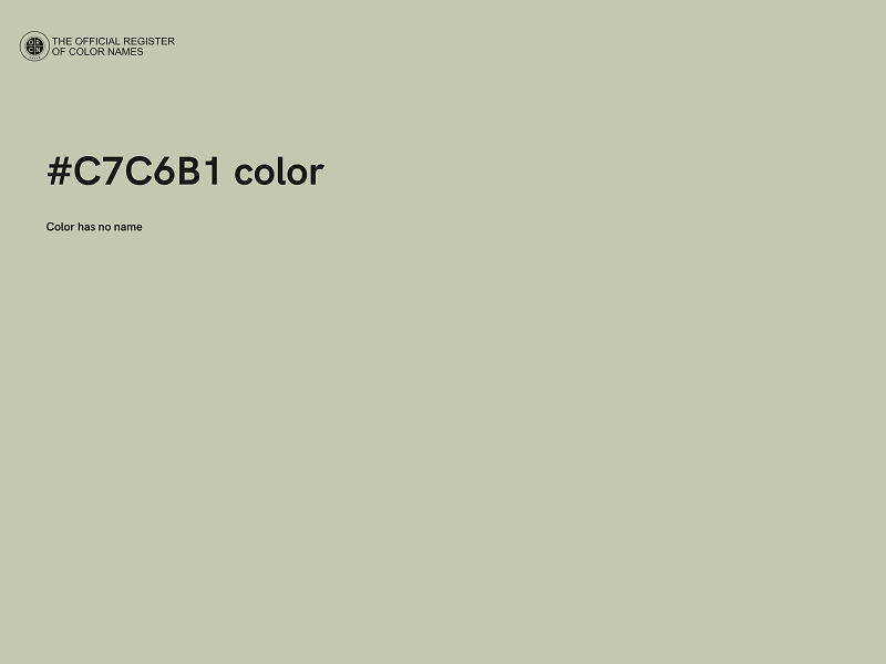 #C7C6B1 color image