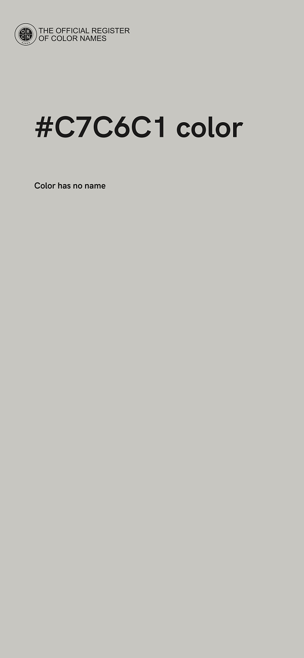 #C7C6C1 color image