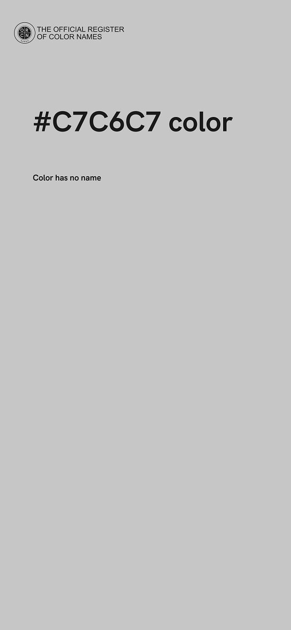 #C7C6C7 color image