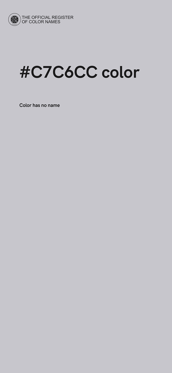 #C7C6CC color image