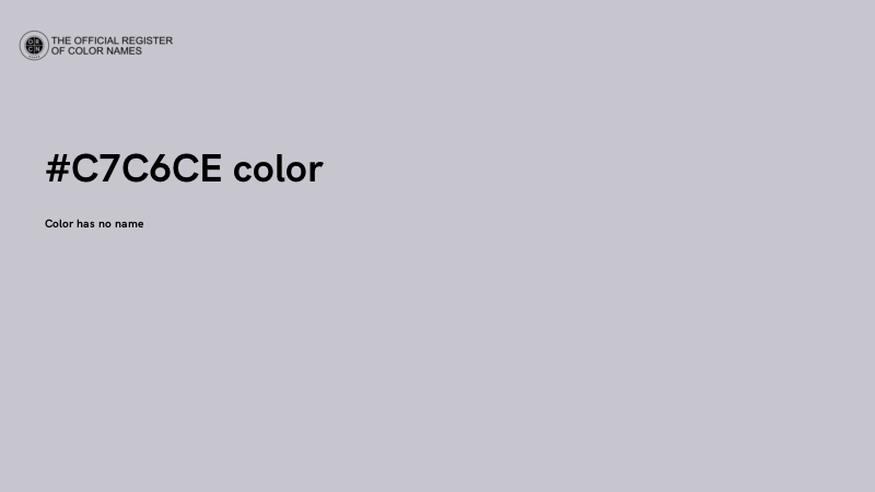 #C7C6CE color image