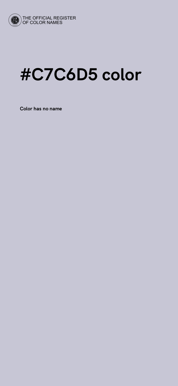 #C7C6D5 color image