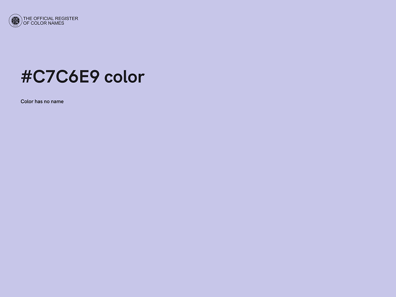 #C7C6E9 color image