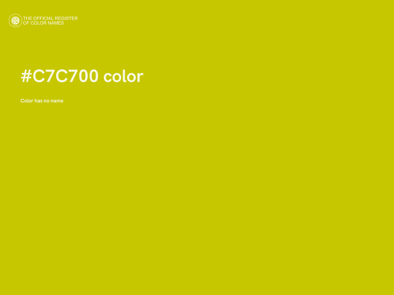 #C7C700 color image