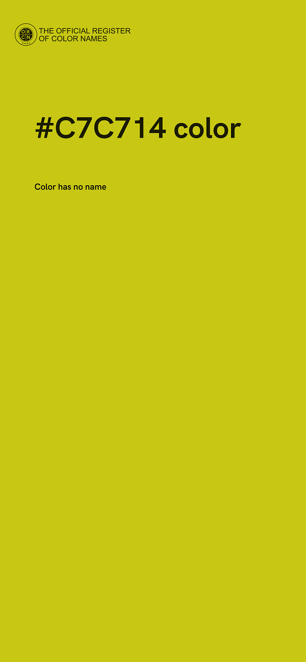#C7C714 color image