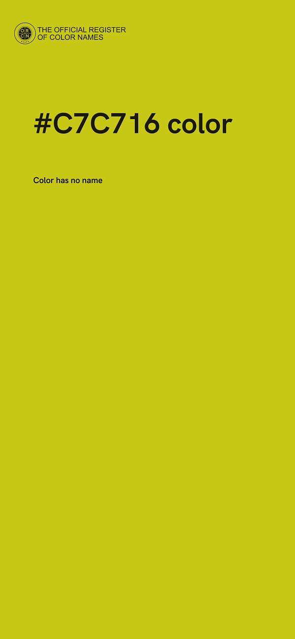 #C7C716 color image