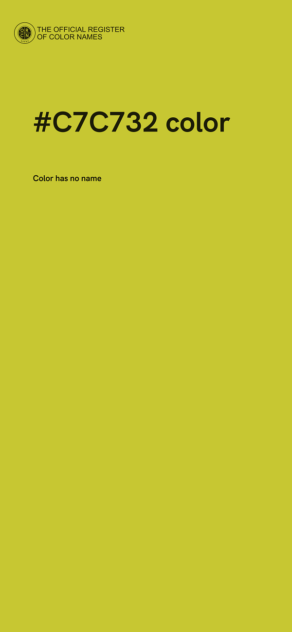 #C7C732 color image