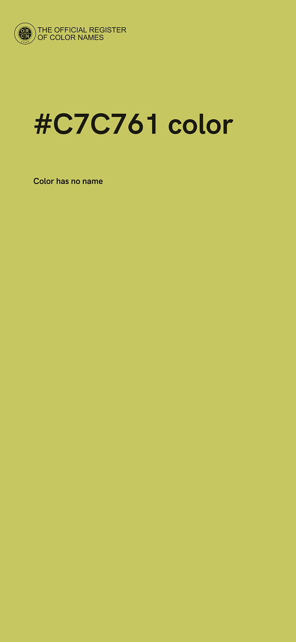 #C7C761 color image