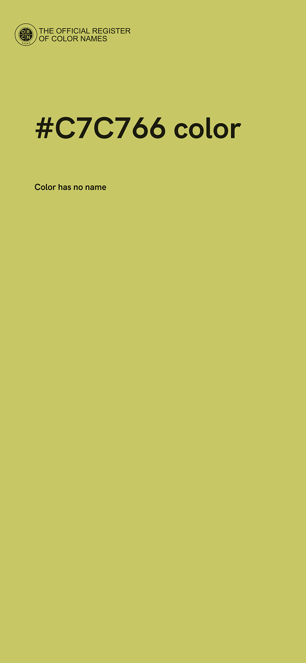 #C7C766 color image