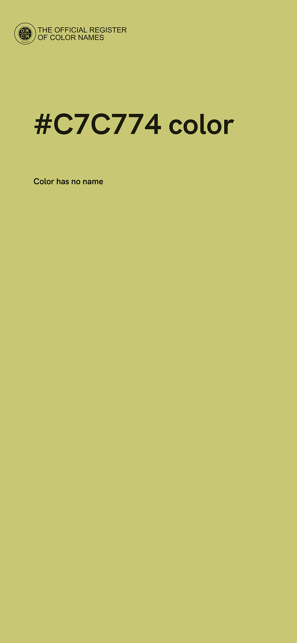 #C7C774 color image