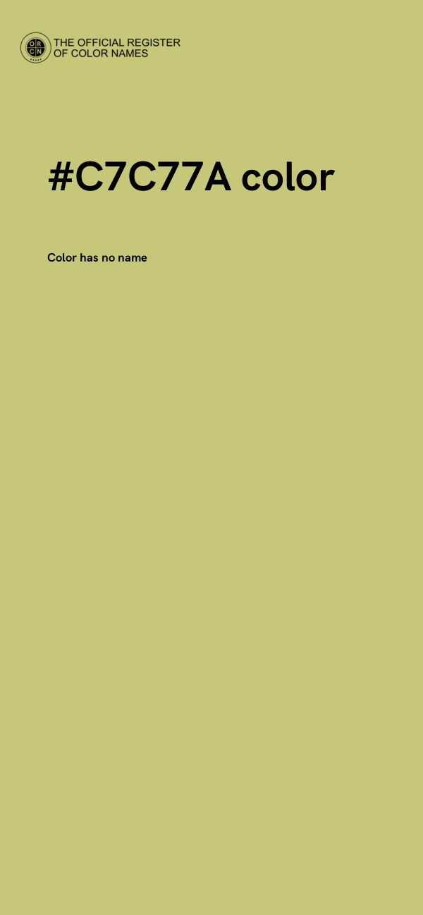 #C7C77A color image