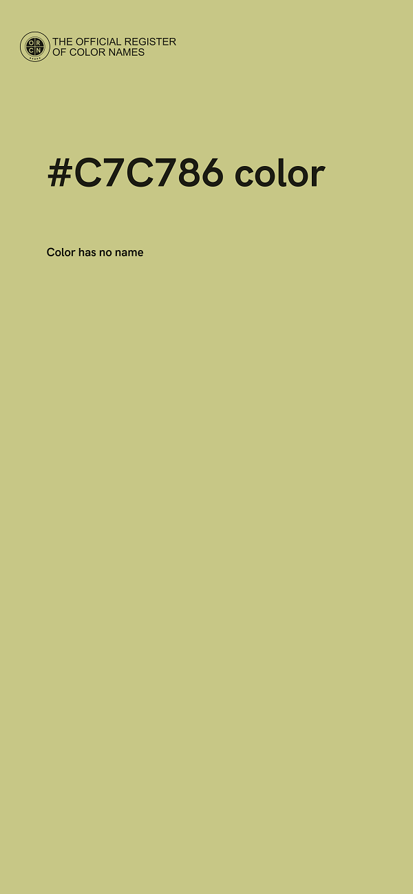 #C7C786 color image
