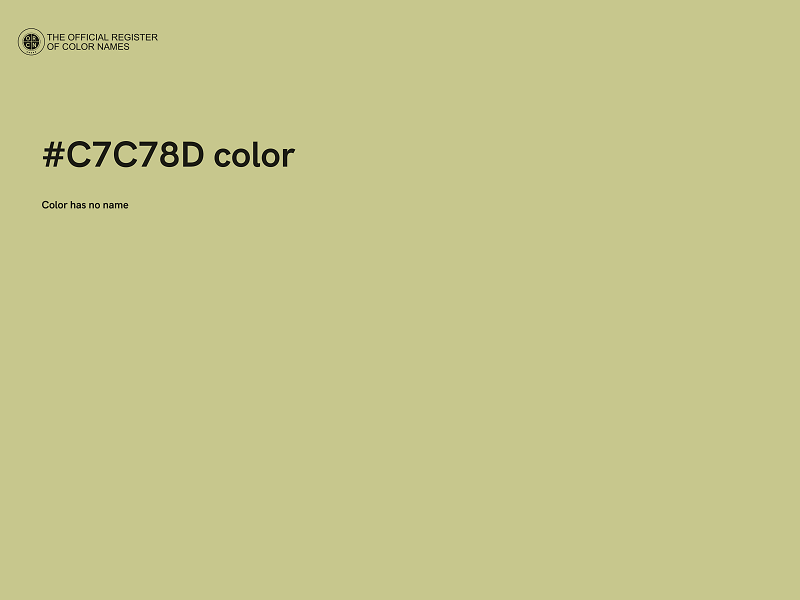 #C7C78D color image