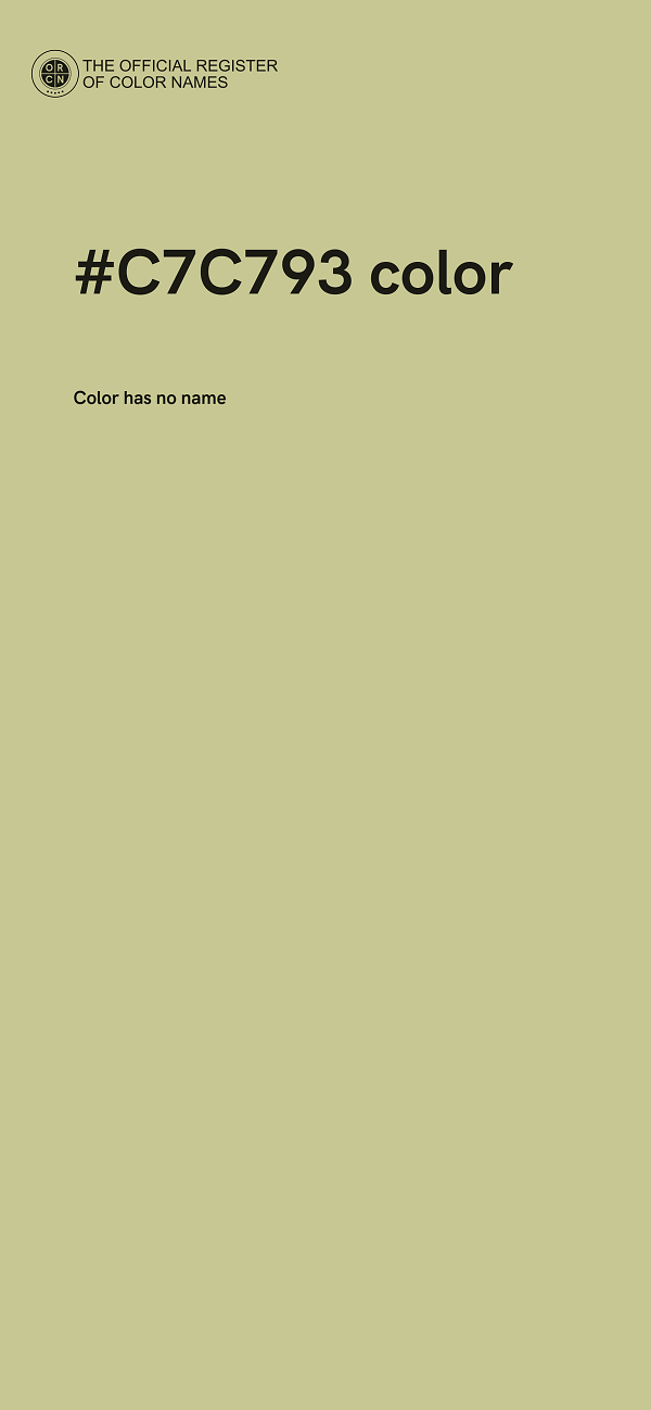 #C7C793 color image