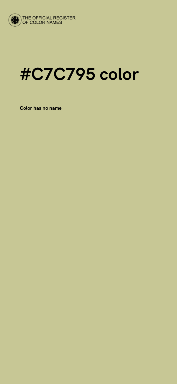 #C7C795 color image