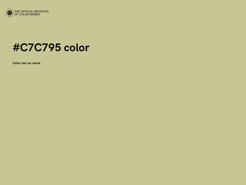 #C7C795 color image