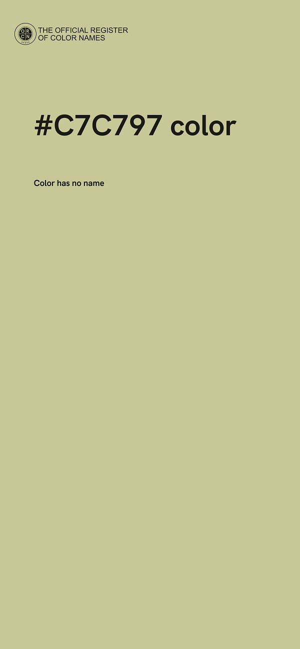 #C7C797 color image