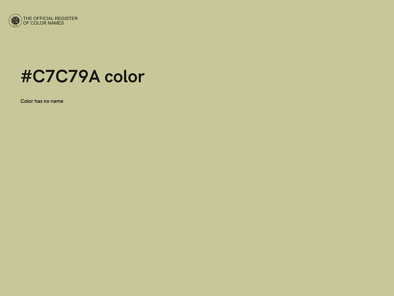 #C7C79A color image