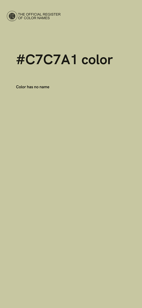 #C7C7A1 color image