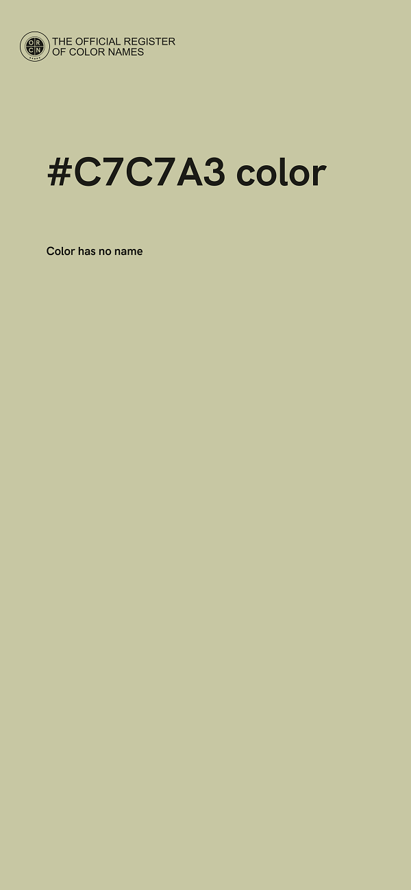 #C7C7A3 color image