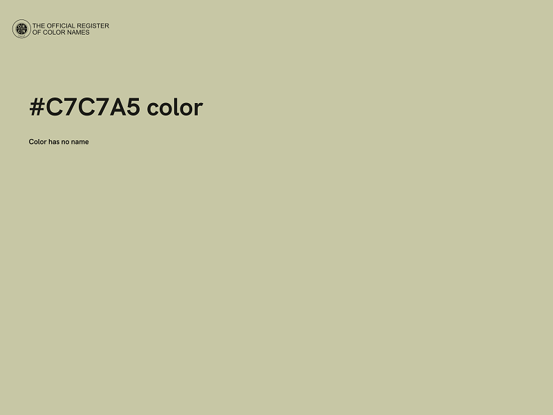 #C7C7A5 color image