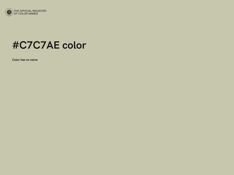 #C7C7AE color image